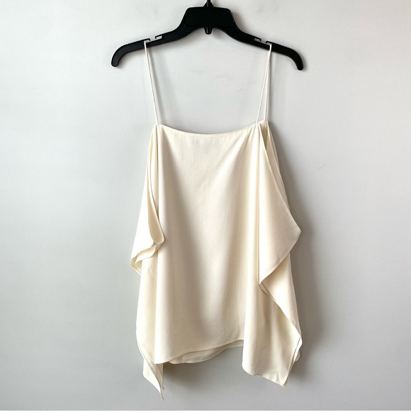 Theory Petteri Rosina Cold Shoulder Top Ivory L - Picture 7 of 9
